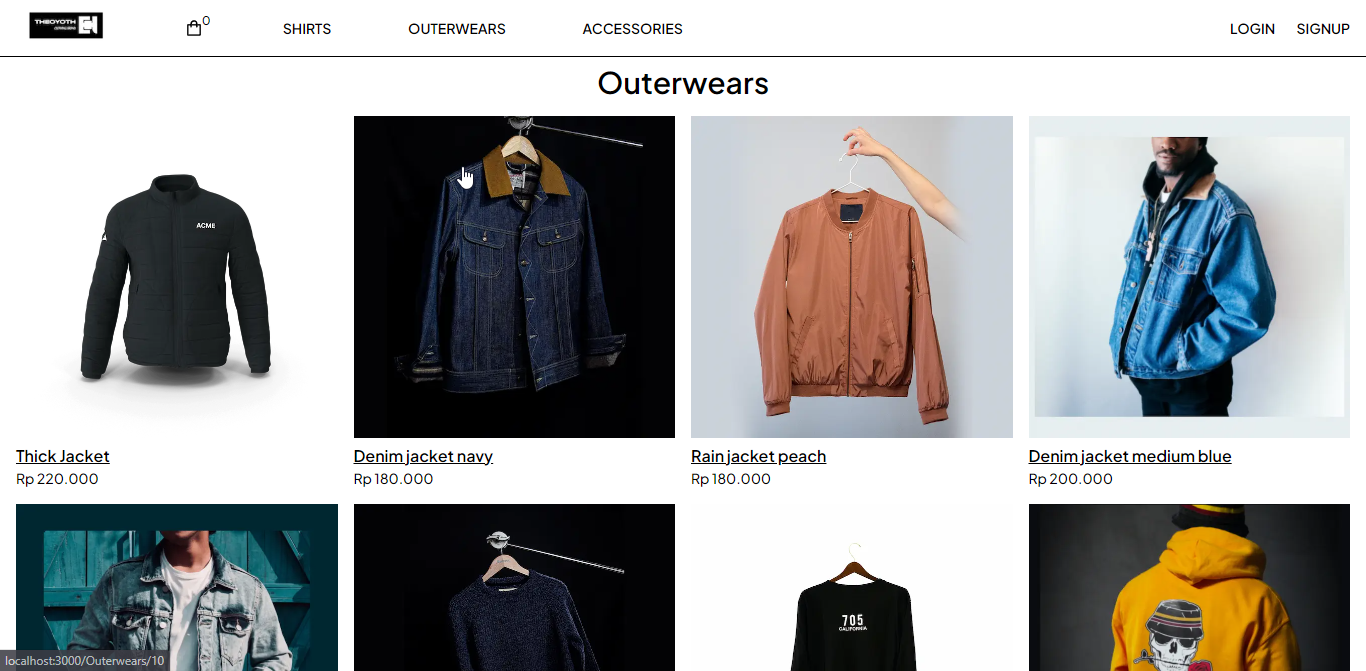 clothing website